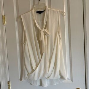 RACHEL Rachel Roy Cream Sleeveless Blouse